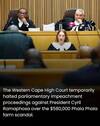 Ramaphosa Impeachment Proceedings Paused
